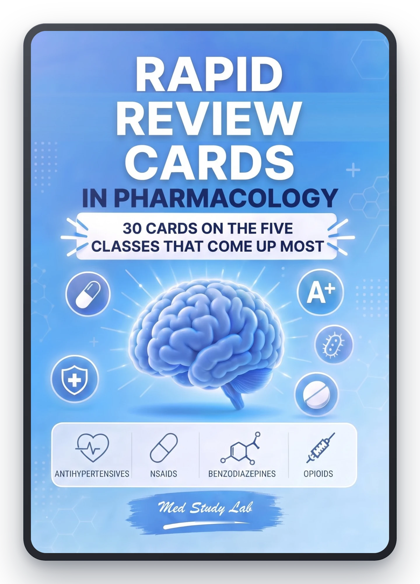 Rapid Review Cards in Pharmacology